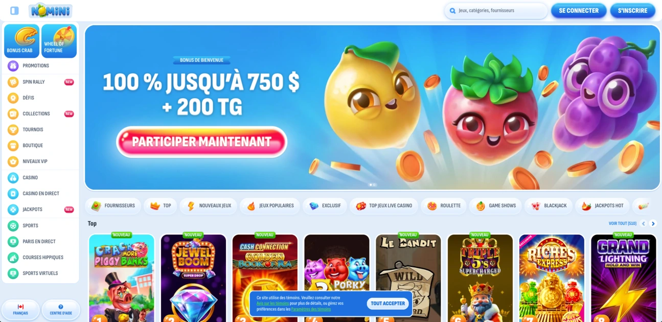 Nomini Casino Connexion